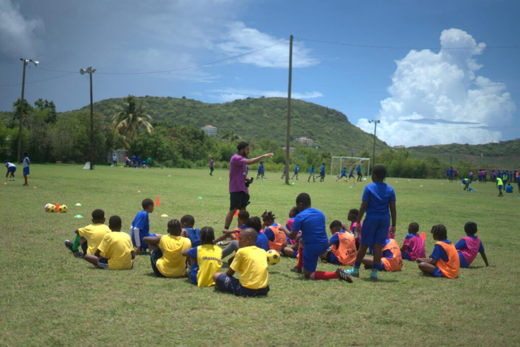 FIELD OF DREAMS: Attendees receive coaching